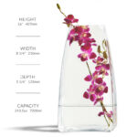 16" Harlem Recycled Glass Vase, 244 oz Capacity - Image 4