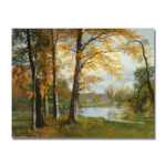 " A Quiet Lake " by Albert Bierstadt - Image 8