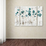 " Abstract Balance VI Blue " by Lisa Audit 3 - Pieces - Image 6