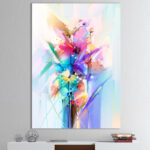 " Abstract Colorful Spring Flowers "