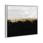 " Abstract Halfway In Black And White, Modern & Contemporary Black " by Oliver Gal - Image 7