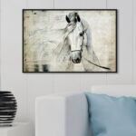 " Animals Antiqus Equus, Cabin / Lodge Gray " by Oliver Gal