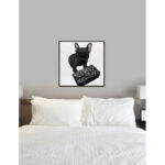 " Animals Classy Frenchie Noir, Glam Black " by Oliver Gal - Image 4