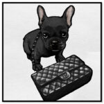 " Animals Classy Frenchie Noir, Glam Black " by Oliver Gal - Image 6