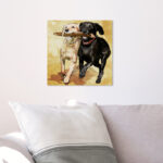 " Animals Playtime, Cabin / Lodge Black " by Oliver Gal - Image 3