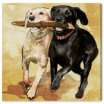 " Animals Playtime, Cabin / Lodge Black " by Oliver Gal - Image 5