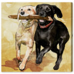 " Animals Playtime, Cabin / Lodge Black " by Oliver Gal - Image 6