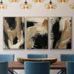 " Baked Paintstrokes I " 3 - Pieces