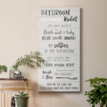 " Bathroom Rules "