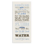 " Bathroom Rules "