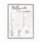 " Bathroom Word Scramble Fun Family Word Design " by Daphne Polselli