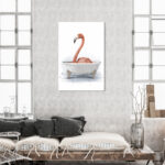 " Bathtub Flamingo " - Image 7
