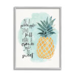 " Be A Pineapple Illustration Typography " by Jo Moulton