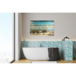 "Beach Sand Dunes" Photograph Print on Planked Wood Wall Art - Image 3