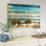"Beach Sand Dunes" Photograph Print on Planked Wood Wall Art - Image 2