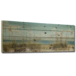"Beach Sand Dunes Long" Photograph Print on Planked Wood Wall Art - Image 2