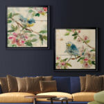 " Birds And Blossoms I " 2 - Pieces Painting Print - Image 2