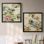 " Birds And Blossoms I " 2 - Pieces Painting Print - Image 4