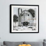 " Black And White Barn I "