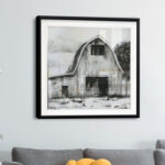 " Black And White Barn II " - Image 2