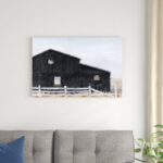 " Black Barn I " by Ethan Harper Painting Print