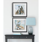 " Black Bear On Blue " 2 - Pieces Painting Print - Image 4