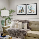 " Black Bear On Blue " 2 - Pieces Painting Print - Image 3