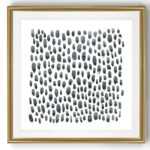 " Blue Gray Tessera II " Painting Print