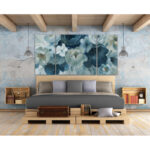 " Blue On Blue " 3 - Pieces Painting Print - Image 3