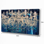 " Blue Vintage Crystal Chandelier " - Image 5