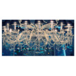 " Blue Vintage Crystal Chandelier " - Image 6