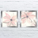 " Blush Clematis I " 2 - Pieces - Image 2
