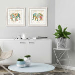 " Boho Paisley Elephant I " by Danhui Nai 2 - Pieces - Image 3