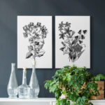 " Botanical Black And White " 2 - Pieces - Image 6