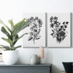 " Botanical Black And White " 2 - Pieces - Image 7