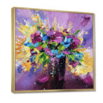 " Bright Bouquet Of Spring Flowers On A Purple Background " - Image 8