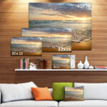 " Bright Cloudy Sunset In Calm Ocean " - Image 4