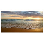 " Bright Cloudy Sunset In Calm Ocean " - Image 5
