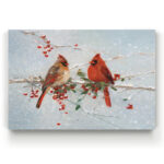 " Cardinals In Winter " - Image 2