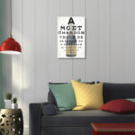 " Champagne Eye Chart "