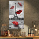 " Cityscapes 'Flying Umbrella With Eiffel Tower " - Image 2
