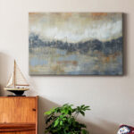 " Cool Grey Horizon I " Painting Print