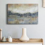 " Cool Grey Horizon I " Painting Print - Image 5