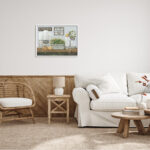 " Country Washroom Counter Still Life Bathroom Towel " - Image 3