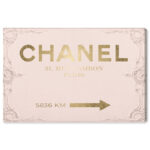 " Couture Road Sign Rococo Gold Blush " - Image 4