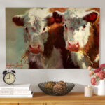" Cow Belles " by Carolyne Hawley Painting Print - Image 2