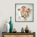 " Cow With Rose " - Image 2