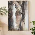 " Cropped Equine Study II " Painting Print