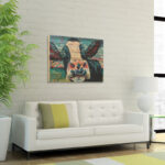 " Curious Cow 2 Arte De Legno Digital Print " - Image 3
