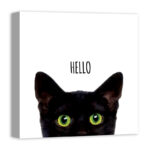 " Curious Hello Black Cat " - Image 2